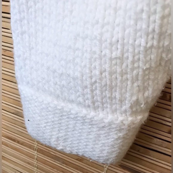 Hand Knitted Sweater Basket Weave Pattern Cottage-core - Picture 7 of 7